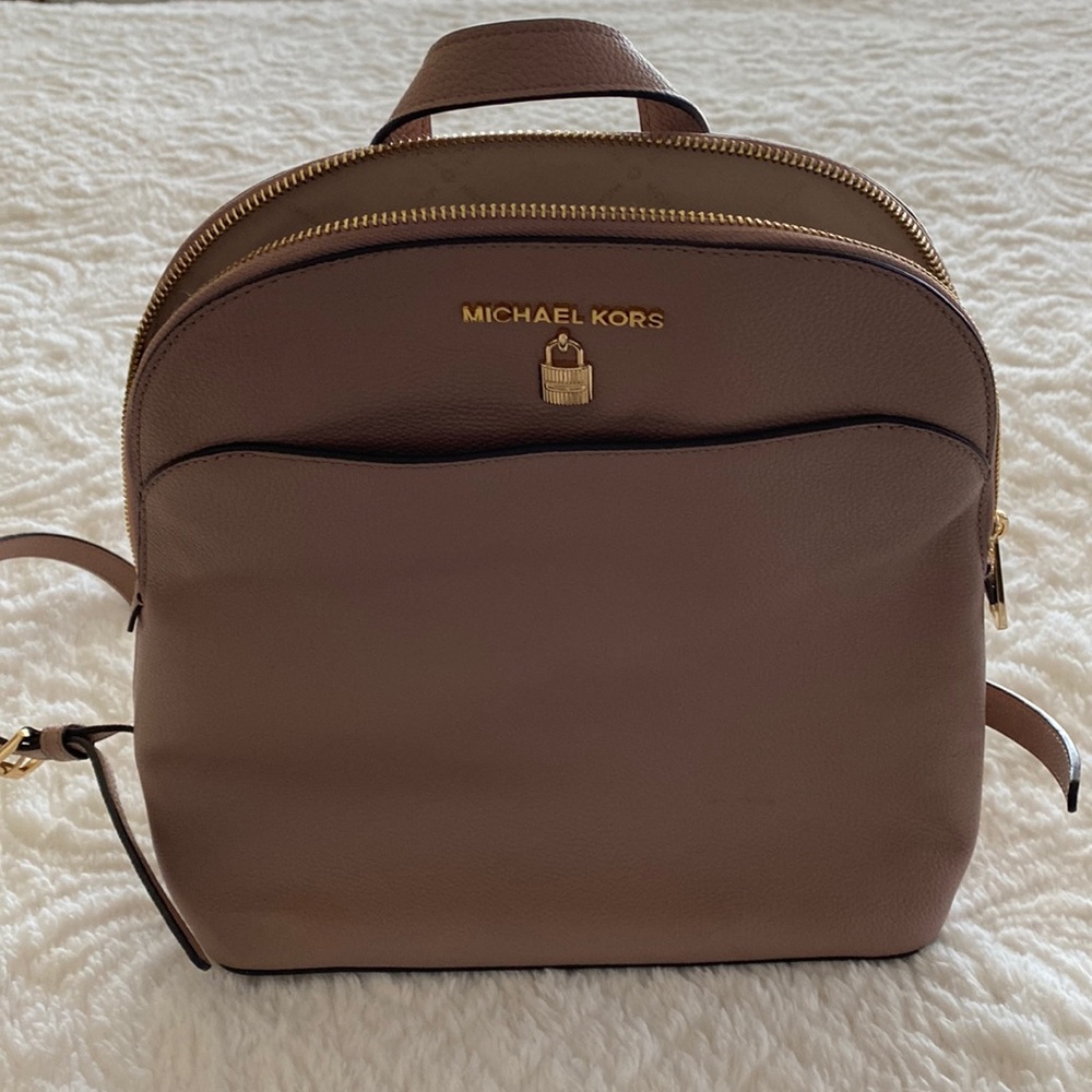 Michael Kors Emmy pebbled leather backpack